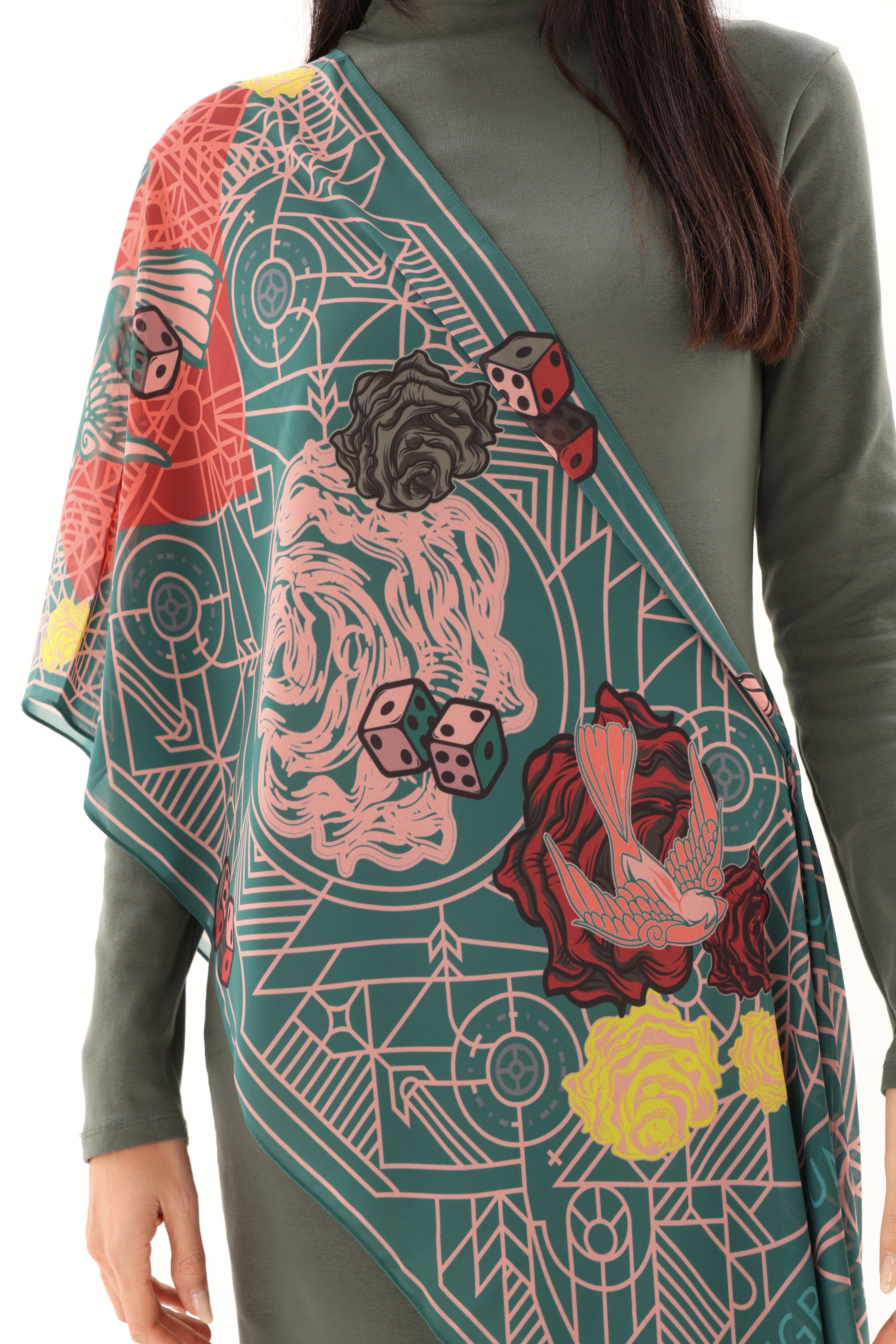 Hummingbird Emerald Scarf